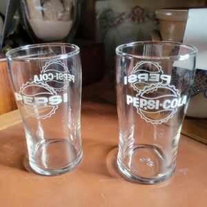 Pepsi Pepsi-Cola Clear Glass Tumbler - Set of 2